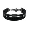 Bracciale Uomo Breil In Acciaio E Pelle 2 - Verre Gioielli Bracciale Uomo Breil In Acciaio E Pelle