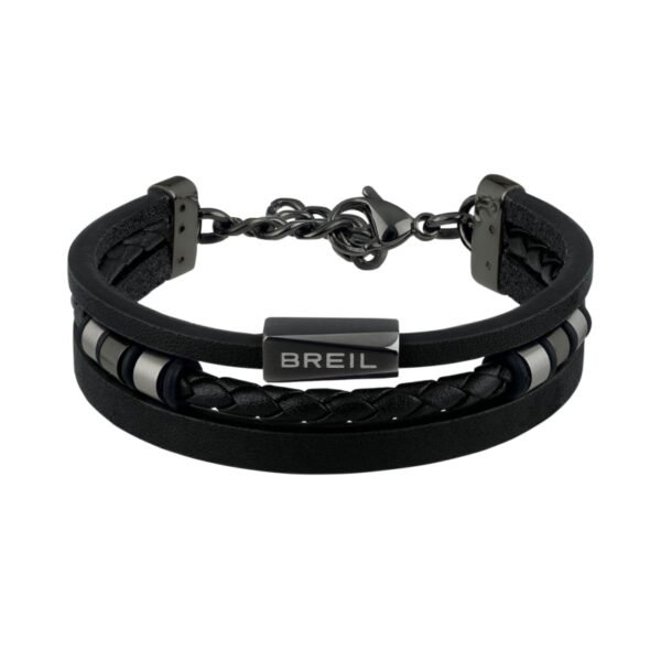 Bracciale Uomo Breil In Acciaio E Pelle