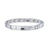 Bracciale Uomo Breil In Acciaio E Cristallo Nero