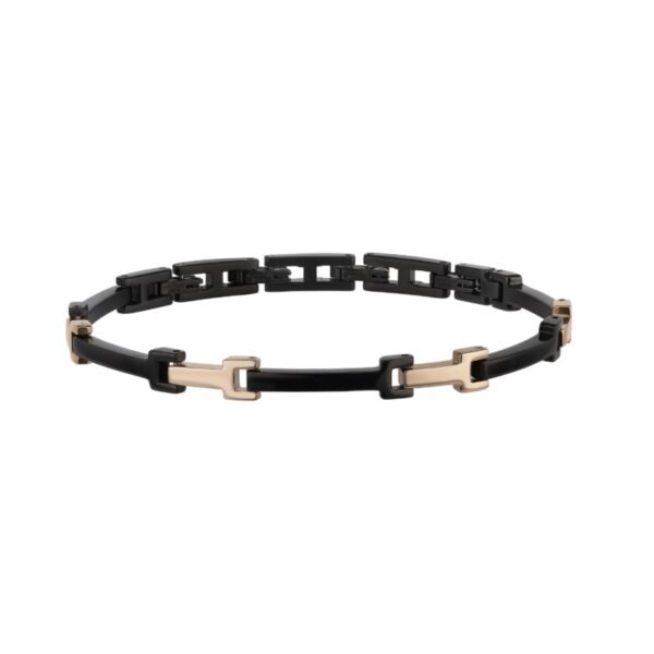 Bracciale Uomo Breil In Acciaio Bicolore 3 - Verre Gioielli Bracciale Uomo Breil In Acciaio Bicolore