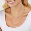 Collana Donna Girocollo Stroili In Argento 925 Con Zirconi Bianchi 3 Verre Gioielli - l'istituzione del gioiello
