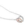 Collana Donna Stroili In Argento 925 Bicolore Con Cuori E Zirconi Bianchi 1 Verre Gioielli - l'istituzione del gioiello