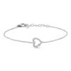 Bracciale Donna Stroili In Argento 925 Con Zirconi Bianchi E Cuore