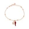 Bracciale Donna Stroili Rosario In Argento 925 Rosato Con Cornetto E Madonna
