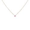 Collana Donna Girocollo Stroili In Argento 925 Rosato Con Zircone Rosa