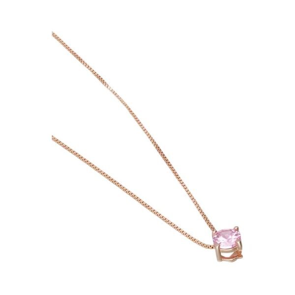 Compra Collana con ciondolo a forma di quadrifoglio in argento sterling 925 placcato oro rosa per donna all'ingrosso