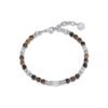 Bracciale Uomo Luca Barra In Acciaio Con Pietre Occhio Di Tigre 1 - Verre Gioielli Bracciale Uomo Luca Barra In Acciaio Con Pietre Occhio Di Tigre