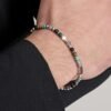 Bracciale Uomo Luca Barra In Acciaio Con Pietre Multicolor 1 Verre Gioielli - l'istituzione del gioiello