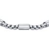 Bracciale Uomo Luca Barra In Acciaio Con Elementi In Ip Silver 1 Verre Gioielli - l'istituzione del gioiello