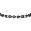 Bracciale Uomo Luca Barra In Acciaio Con Pietre Nere 2 Verre Gioielli - l'istituzione del gioiello