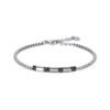 Bracciale Uomo Luca Barra In Acciaio Con Elementi In Ip Nero 1 - Verre Gioielli Bracciale Uomo Luca Barra In Acciaio Con Elementi In Ip Nero