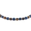 Bracciale Uomo Luca Barra In Acciaio Con Pietre Occhio Di Tigre E Blu 5 - Verre Gioielli Bracciale Uomo Luca Barra In Acciaio Con Pietre Occhio Di Tigre E Blu 1 Verre Gioielli - l'istituzione del gioiello