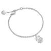 Bracciale Donna Luca Barra In Acciaio Con Gufo Pendente E Cristalli Bianchi 1 - Verre Gioielli Bracciale Donna Luca Barra In Acciaio Con Gufo Pendente E Cristalli Bianchi