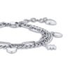 Bracciale Donna Luca Barra In Acciaio Con Cuore E Stelle 1 Verre Gioielli - l'istituzione del gioiello