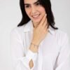 Bracciale Donna Luca Barra In Acciaio Con Ferro Di Cavallo E Cornetto 1 Verre Gioielli - l'istituzione del gioiello
