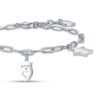 Bracciale Donna Luca Barra In Acciaio Con Luna Gufo E Stella 2 Verre Gioielli - l'istituzione del gioiello