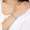 Bracciale Donna Luca Barra In Acciaio Con Quadrifoglio 2 Verre Gioielli - l'istituzione del gioiello