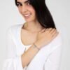 Bracciale Donna Luca Barra In Acciaio Con Quadrifoglio 1 Verre Gioielli - l'istituzione del gioiello