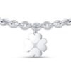 Bracciale Donna Luca Barra In Acciaio Con Quadrifoglio 3 Verre Gioielli - l'istituzione del gioiello