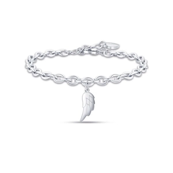 Bracciale Donna Luca Barra In Acciaio Con Ala