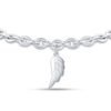 Bracciale Donna Luca Barra In Acciaio Con Ala 3 Verre Gioielli - l'istituzione del gioiello