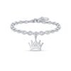 Bracciale Donna Luca Barra In Acciaio Con Corona