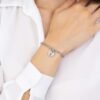 Bracciale Donna Luca Barra In Acciaio Con Cuore Lucchetto 3 Verre Gioielli - l'istituzione del gioiello