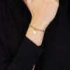 Bracciale Donna Luca Barra In Acciaio Dorato Con Stella 2 Verre Gioielli - l'istituzione del gioiello