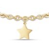 Bracciale Donna Luca Barra In Acciaio Dorato Con Stella 3 Verre Gioielli - l'istituzione del gioiello