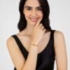 Bracciale Donna Luca Barra In Acciaio Dorato 2 Verre Gioielli - l'istituzione del gioiello