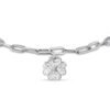 Bracciale Donna Luca Barra In Acciaio Con Quadrifoglio E Cristalli Bianchi 3 Verre Gioielli - l'istituzione del gioiello
