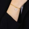 Bracciale Donna Luca Barra In Acciaio Dorato Con Stella E Cristalli Bianchi 5 - Verre Gioielli Bracciale Donna Luca Barra In Acciaio Dorato Con Stella E Cristalli Bianchi 1 Verre Gioielli - l'istituzione del gioiello