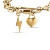 Bracciale Donna Luca Barra In Acciaio Dorato Con Fulmine E Cuore 5 - Verre Gioielli Bracciale Donna Luca Barra In Acciaio Dorato Con Fulmine E Cuore 1 Verre Gioielli - l'istituzione del gioiello