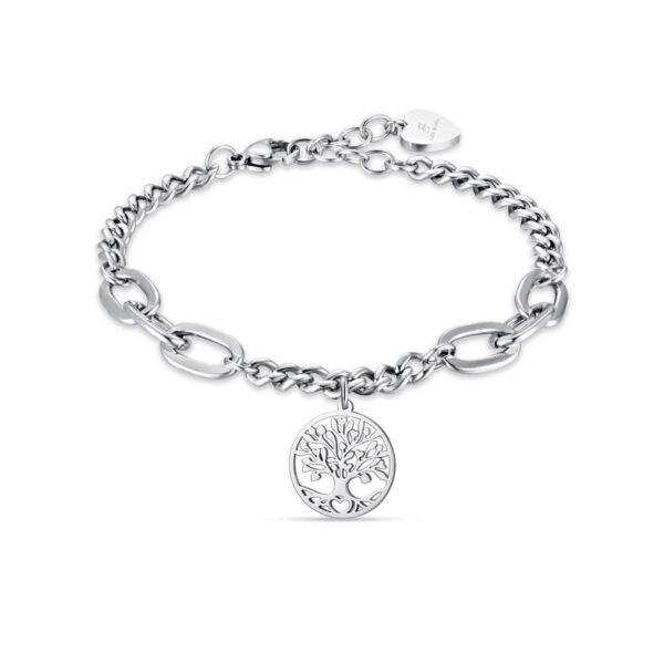 Bracciale Donna Luca Barra In Acciaio Con Albero Della Vita