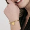 Bracciale Donna Luca Barra In Acciaio Dorato Con Quadrifoglio 7 - Verre Gioielli Bracciale Donna Luca Barra In Acciaio Dorato Con Quadrifoglio 3 Verre Gioielli - l'istituzione del gioiello