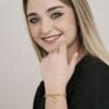 Bracciale Donna Luca Barra In Acciaio Dorato Con Stella 1 Verre Gioielli - l'istituzione del gioiello