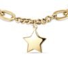 Bracciale Donna Luca Barra In Acciaio Dorato Con Stella 3 Verre Gioielli - l'istituzione del gioiello