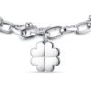 Bracciale Donna Luca Barra In Acciaio Con Quadrifoglio Pendente E Perla Bianca A Doppia Catena 6 - Verre Gioielli Bracciale Donna Luca Barra In Acciaio Con Quadrifoglio Pendente E Perla Bianca A Doppia Catena 2 Verre Gioielli - l'istituzione del gioiello