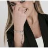 Bracciale Donna Luca Barra In Acciaio Con Stelle 2 Verre Gioielli - l'istituzione del gioiello