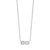 Collana Donna Luca Barra In Acciaio Con Infinito Pendente E Cristalli Bianchi 2 - Verre Gioielli Collana Donna Luca Barra In Acciaio Con Infinito Pendente E Cristalli Bianchi