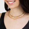 Collana Donna Luca Barra In Acciaio Dorato A Doppia Catena Con Pendenti 7 - Verre Gioielli Collana Donna Luca Barra In Acciaio Dorato A Doppia Catena Con Pendenti 3 Verre Gioielli - l'istituzione del gioiello