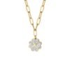 Collana Donna Luca Barra In Acciaio Dorato Con Quadrifoglio Pendente E Cristalli Bianchi 1 Verre Gioielli - l'istituzione del gioiello