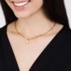 Collana Donna Luca Barra In Acciaio Dorato Con Stella Pendente E Cristalli 2 Verre Gioielli - l'istituzione del gioiello
