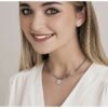 Collana Donna Luca Barra In Acciaio Con Quadrifoglio Pendente 2 Verre Gioielli - l'istituzione del gioiello