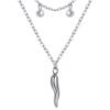 Collana Donna Luca Barra In Acciaio Con Cristalli E Corno Pendente 5 - Verre Gioielli Collana Donna Luca Barra In Acciaio Con Cristalli E Corno Pendente 1 Verre Gioielli - l'istituzione del gioiello