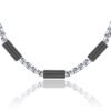 Collana Uomo Luca Barra In Acciaio Con Elementi In Ip Nero 7 - Verre Gioielli Collana Uomo Luca Barra In Acciaio Con Elementi In Ip Nero 3 Verre Gioielli - l'istituzione del gioiello
