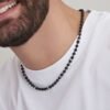 Collana Uomo Luca Barra In Acciaio Con Elementi In Ip Nero 7 - Verre Gioielli Collana Uomo Luca Barra In Acciaio Con Elementi In Ip Nero 3 Verre Gioielli - l'istituzione del gioiello