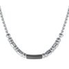 Collana Uomo Luca Barra In Acciaio Con Elemento Ip Nero 5 - Verre Gioielli Collana Uomo Luca Barra In Acciaio Con Elemento Ip Nero 1 Verre Gioielli - l'istituzione del gioiello