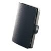 Portafoglio I Clip In Pelle Blu Martellata