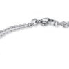 Bracciale Donna Luca Barra In Acciaio Con Quadrifoglio E Cristalli Bianchi 2 Verre Gioielli - l'istituzione del gioiello